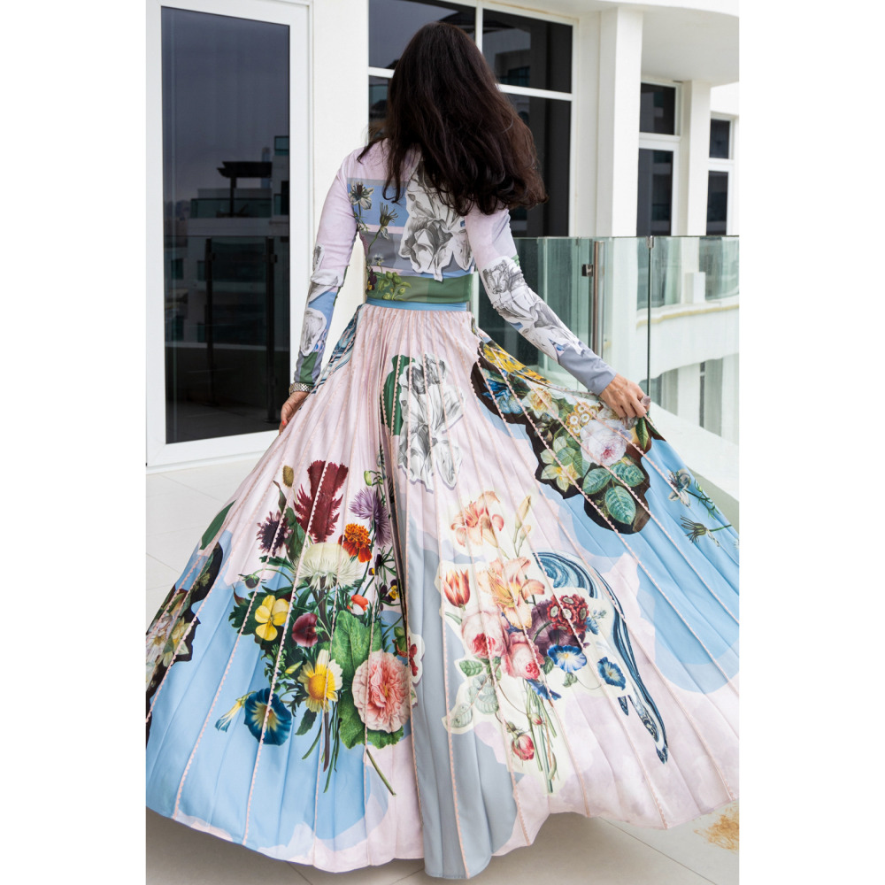 Asian Spirit, Flower Gaze Dress, Size small (S) - 6