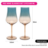 Fissman 2-Piece Red Wine Glasses 600ml Glass - 3 miniature