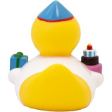 Lilalu Bath Toy Birthday Girl Duck White & Yellow - 3 miniature