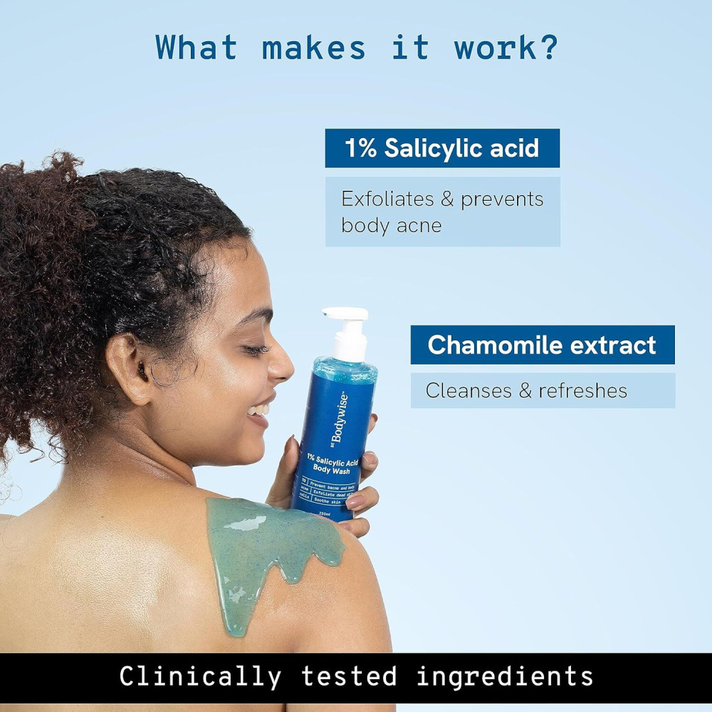 Be Bodywise 1% Salicylic Acid Body Wash Gel 250ml - 4