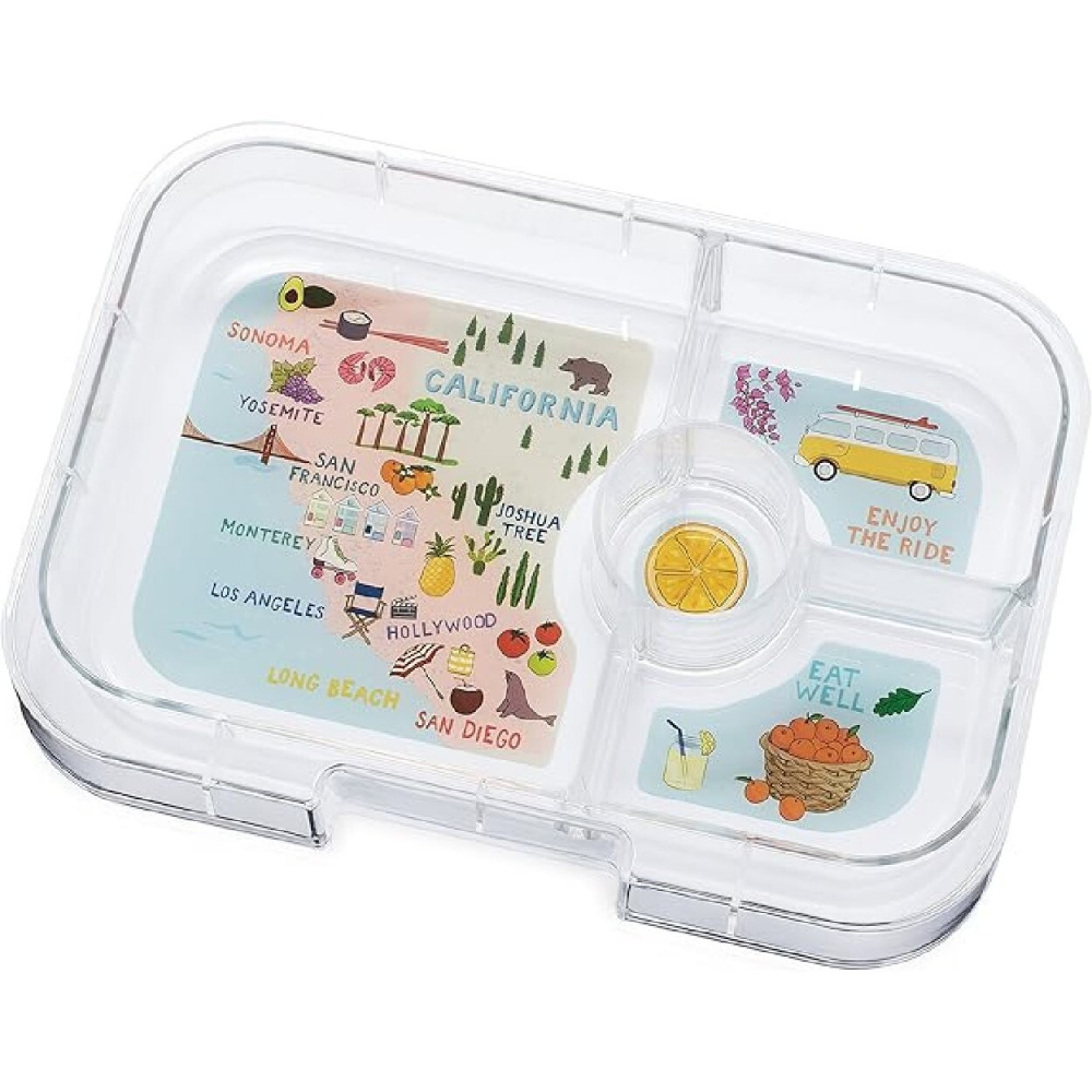 Yumbox Panino 4-Compartment Leakproof Bento Box Surf Green - 2