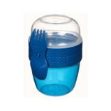 Sistema Snack Capsule TO GO 515ml (Blue):  Easy to Carry \& Store - Leakproof \& Portable Snacks On-the-Go - (BPA-Free) - 3 miniature