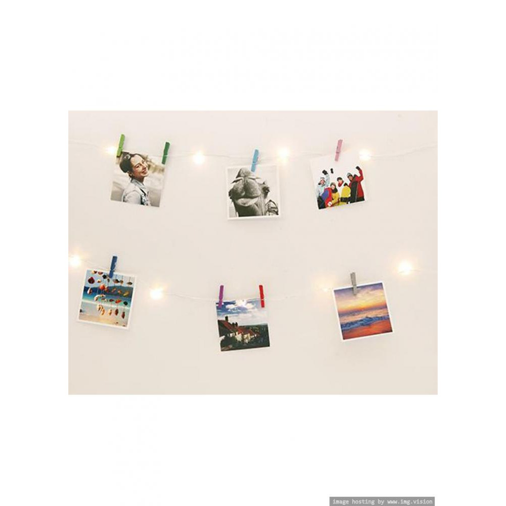 Kikkerland Mini Clothespin String Lights - 4