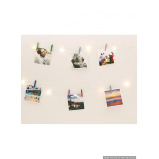 Kikkerland Mini Clothespin String Lights - 4 miniature