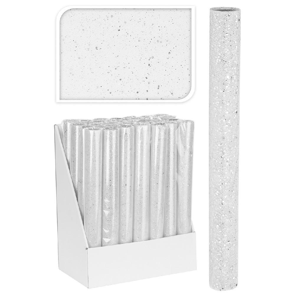 Koopman Decofabric Glitter 38 X 200 cm Silver - 1