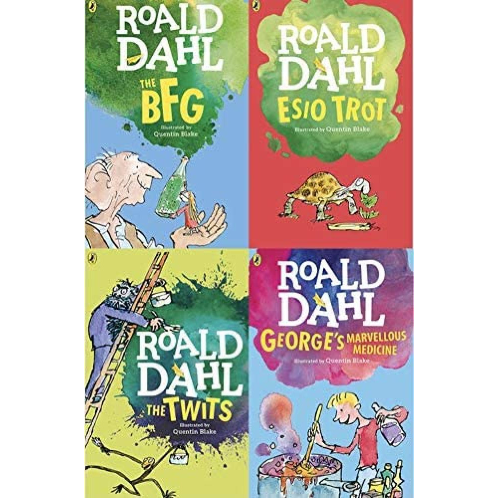 Roald Dahl Collection 16 Paperback Books Classic Kids Gift Box Stories - 4