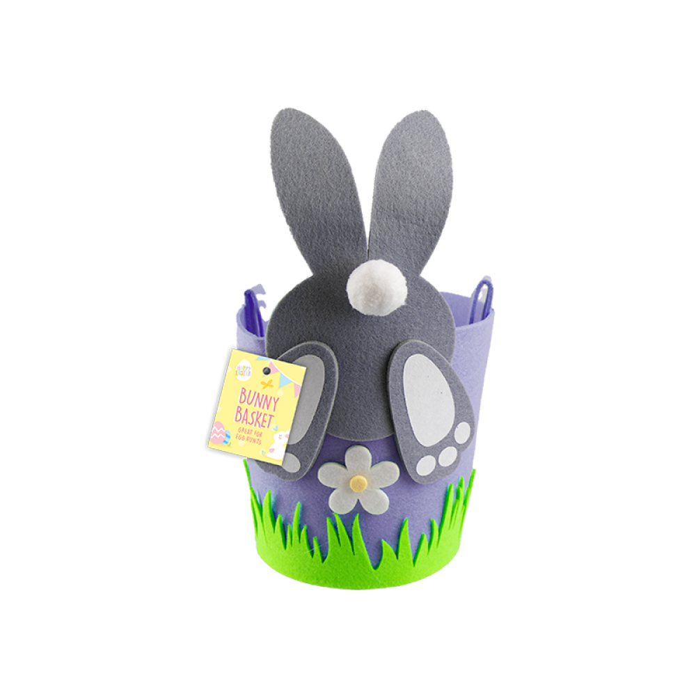 Gems Easter Pom Pom Bunny Basket Assorted, 1 Piece - 5
