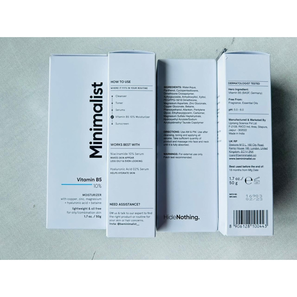 جل مرطب للوجه خفيف الوزن يحتوي على فيتامين ب5 بنسبة 10% وخالي من الزيوت وسريع الامتصاص للبشرة الدهنية، كريم شتوي غير لزج للنساء والرجال، 50 مل - 6