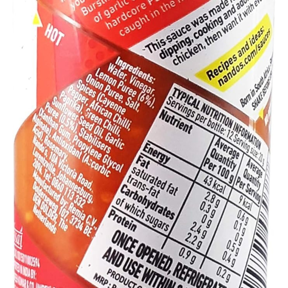 Соус nandos peri peri очень острый 250Гр - 2