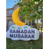 Reversible Crescent Ramadan\/Eid Outdoor inflatable - 4 miniature