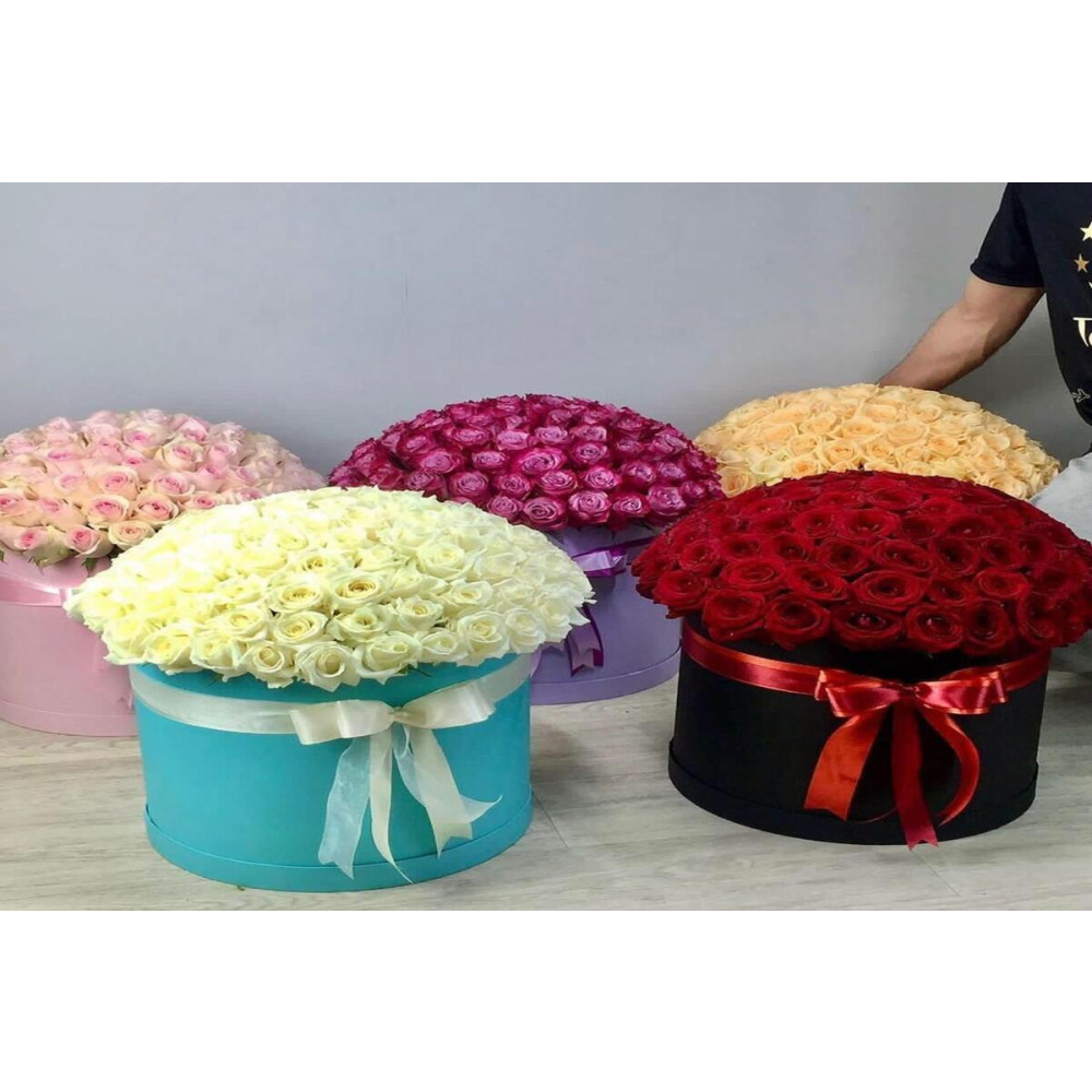 100 Days Of Love (5 Boxes) - Premium Rose Assortment for Passionate Devotion - 1