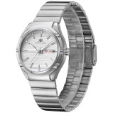 Kenneth Scott Men's Analog White Dial Watch - K22035-SBSW-G - 3 miniature