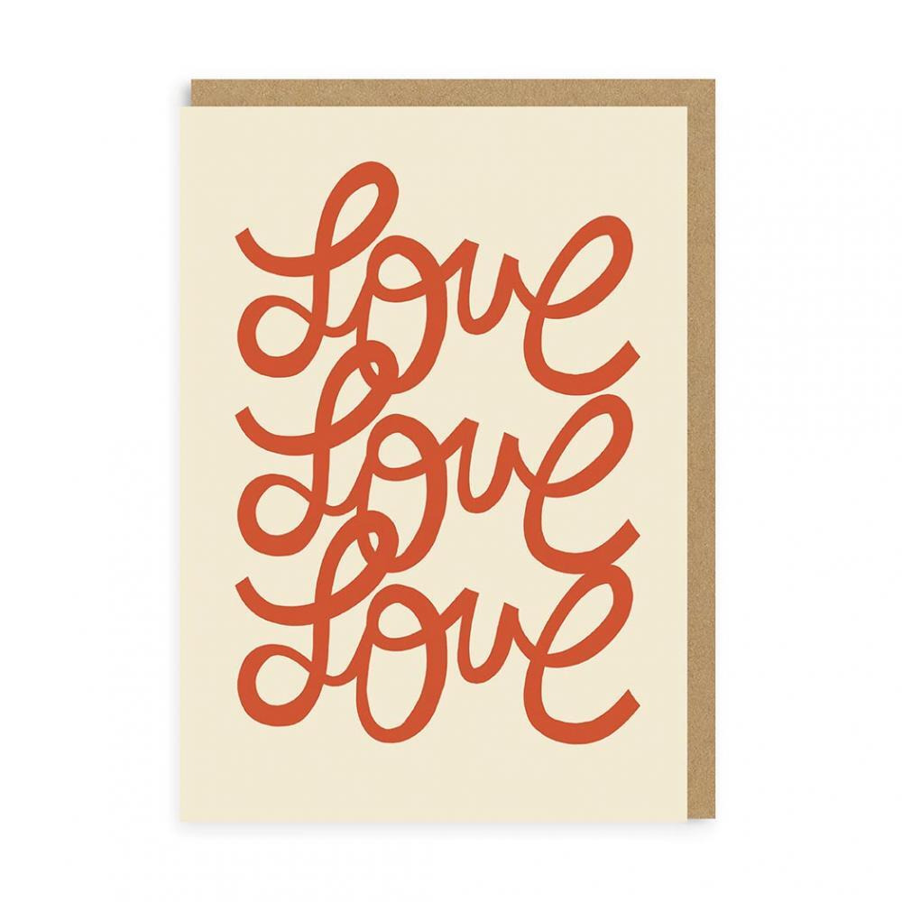 Love Love Love Card - 1