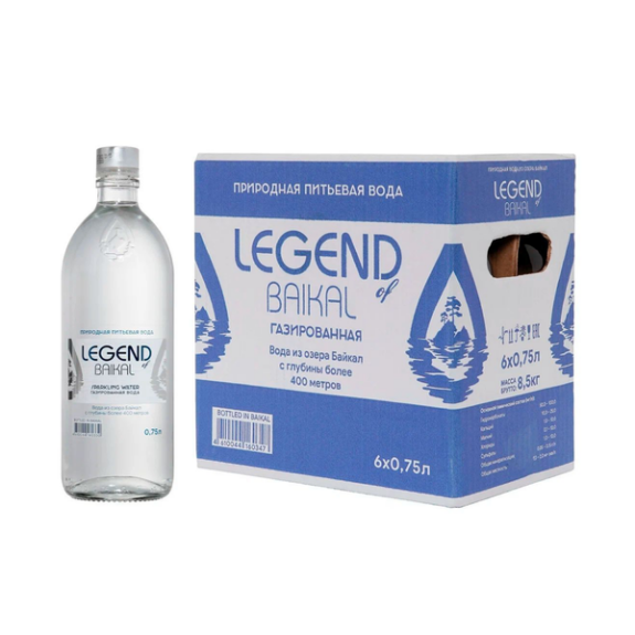 Legend of Baikal Sparkling Water 500ml x 9 pcs