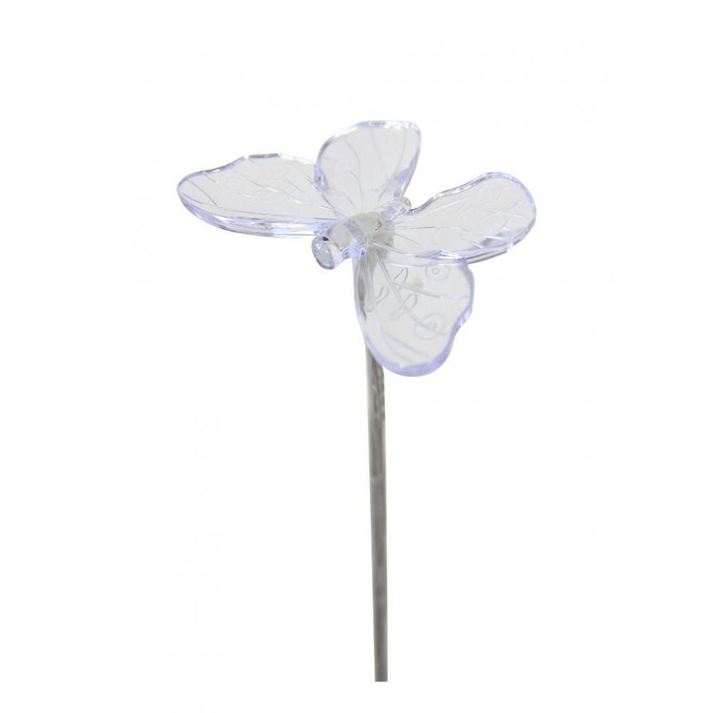 Exhart Solar Acrylic Butterfly Garden Stake - 1