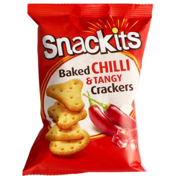 Snackits baked chilli  tangy crackers 26gm