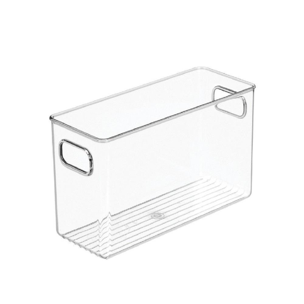 Idesign Linus StorageOrganiser Box With Handles, Made Of Plastic, Clear, Large - 4