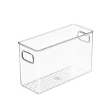Idesign Linus StorageOrganiser Box With Handles, Made Of Plastic, Clear, Large - 4 miniature