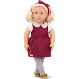 Our Generation BD31237Z Ivory 18 inch Holiday-Themed Fashion Doll for Kids Age 3 and Up - 1 miniature