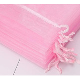 York Eliot / Gift bags, Sheer drawstring, 100 pcs, 2.8x3.6 - 1 miniature