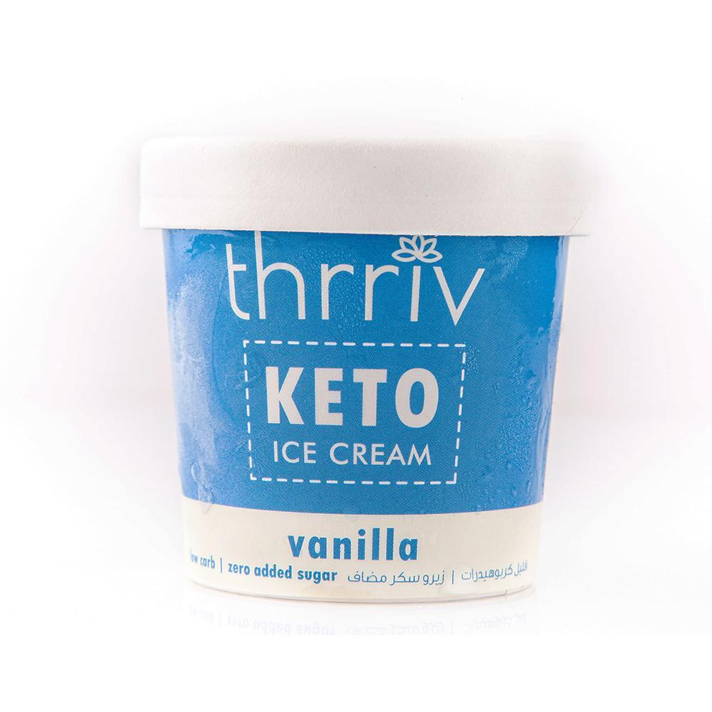 ثريف كيتو آيس كريم فانيليا خالي من السكر مضاف 500 مل - 1