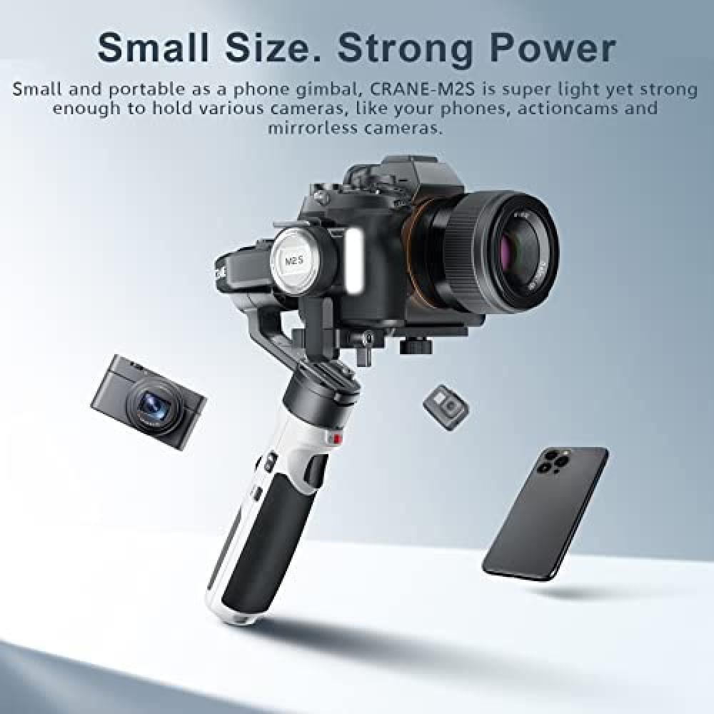Zhiyun Crane M2S Gimbal Stabilizer لكاميرا الحركة بدون مرآة والهواتف الذكية - 2
