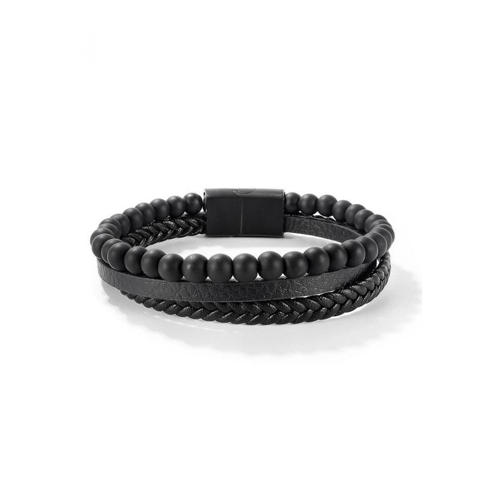 سوار لي كوبر من الستانلس ستيل باللون الأسود للرجال - LC.B.01367.651.0 - 1