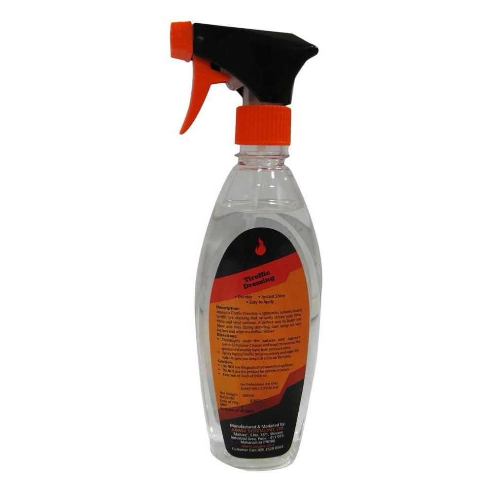 Jopasu Tireffic Dressing-Polish (500 ml) Restores Shine and Lustre to Exterior Vinyl, Plastic, Rubber Surfaces and Tyres - 2