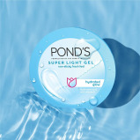 Ponds Super Light Gel, Oil-free Moisturizer, 100ml, for Hydrated, Glowing Skin, with Hyaluronic Acid and Vitamin E, 24Hr Hydration, Non-Sticky, Spread - 5 miniature