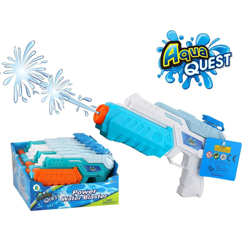 Water Gun (Blaster) with Air Pressure Pump, 22cm, assorted colors - 1