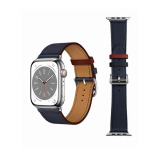 Perfii Genuine Leather Replacement Band For Apple Watch 49/45/44/42mm Series Ultra/8/7/6/5/4/SE - 1 miniature