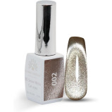 طلاء جل عيون القطة 3D Snow White من Global Fashion Professional 8ML - أظافر لامعة تدوم طويلاً، (002، 8 مل) - 1 miniature