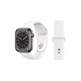 Perfii Solid Silicone Replacement Band for Apple Watch 49, 45, 44, 42 mm Series Ultra 8/7/6/5/4 SE - 2 miniature
