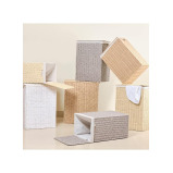 Большая Корзина Для Белья Homesmiths, серая С ВКЛАДЫШЕМ, 40 X 30 X 55 см - 2 miniature