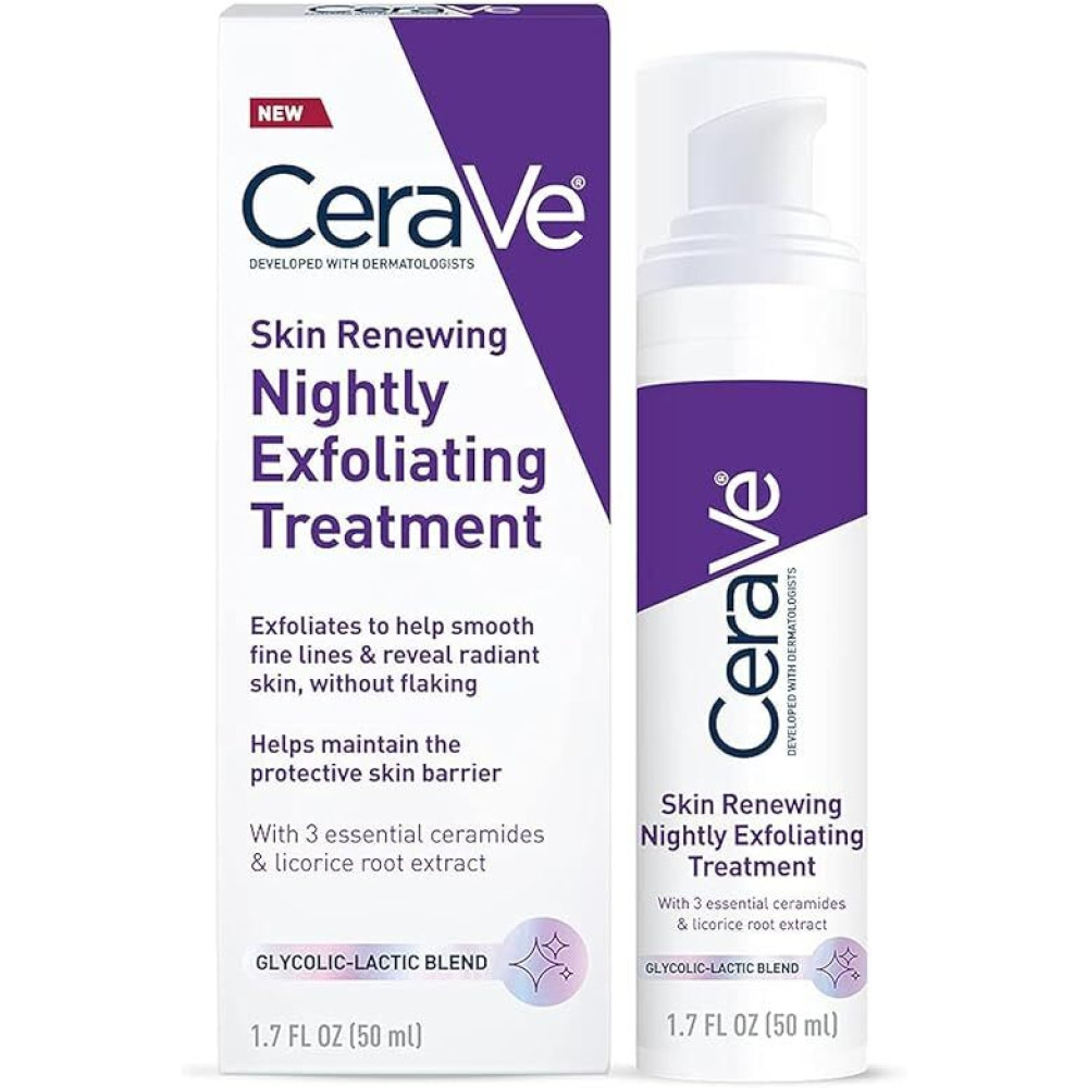 CeraVe, Anti aging face serum, Glycolic acid, Lactic acid, Ceramides, Dark spot corrector, 50 ml - 1