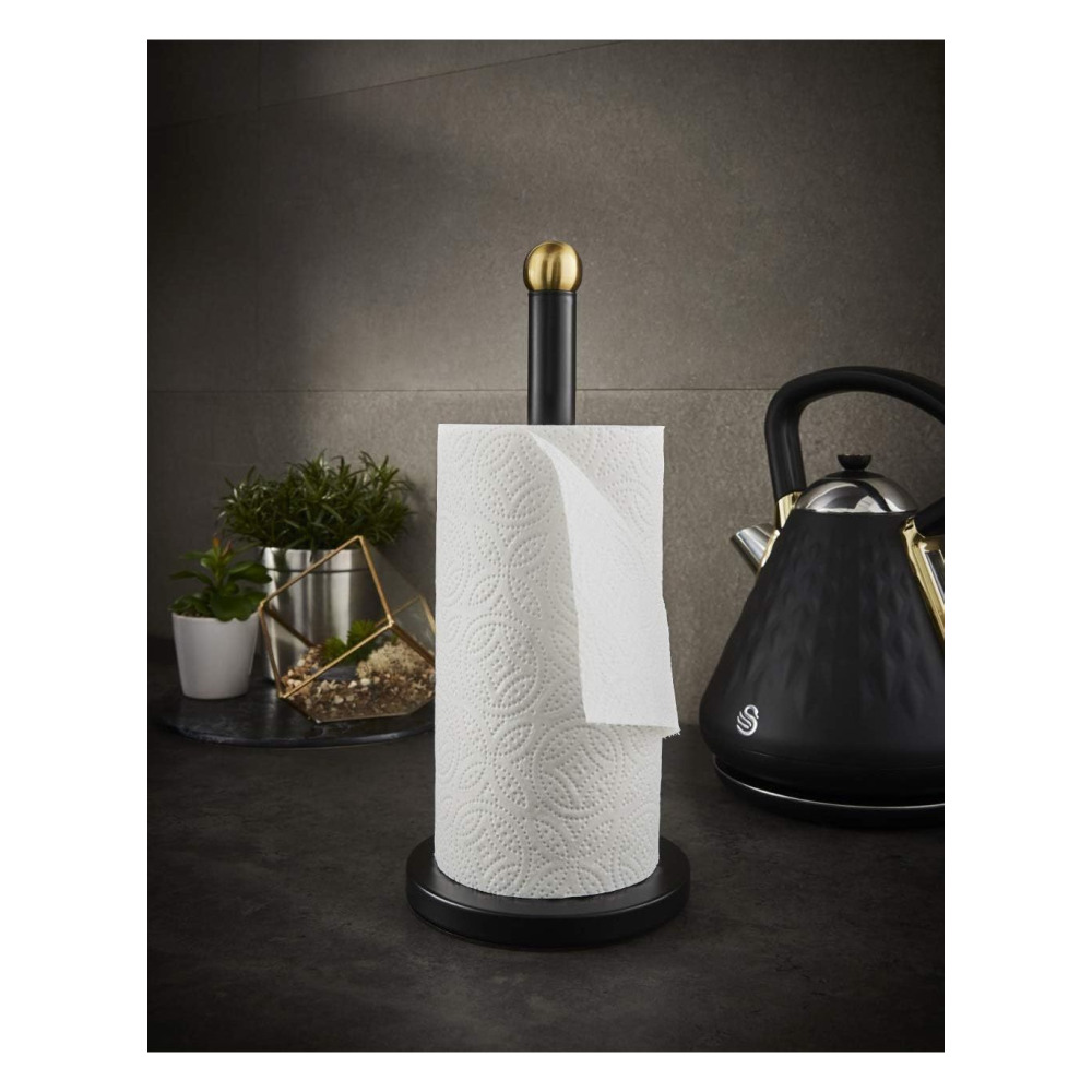 Swan SWKA17521BLKN Держатель Для Кухонных РУЛЕТОВ Gatsby, ВЕШАЛКА ДЛЯ Полотенец, Черный, один размер - 4