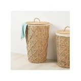 Homesmiths Large Round Paper Rope Hamper Natural Dia 40 x H62 cm - 5 miniature
