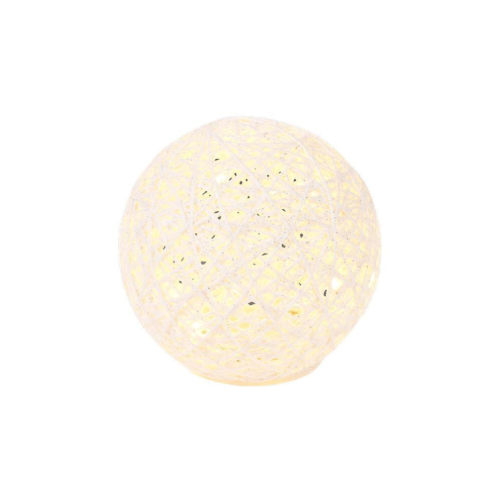 Kaemingk Decoris Micro LED 15cm Ball Paper Steady Battery Operated White - 1