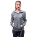 UAE Jiu-Jitsu Full Zip Hoodie Jacket for Women, Grey, size M - 1 miniature