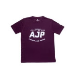 UAEJJ AJP تي شيرت بشعار كستنائي للجنسين، كستنائي، مقاس XL - 1 miniature