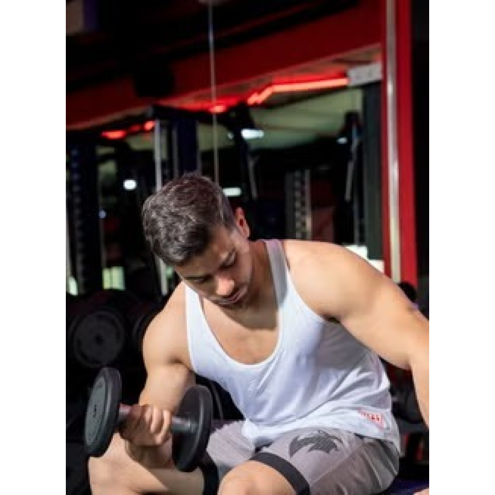 UAEJJ Top Tank for Men, White, size M - 5