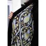 Asian Spirit, Black Star Velvet Abaya Jacket, Free size (XS-XL) - 7 miniature