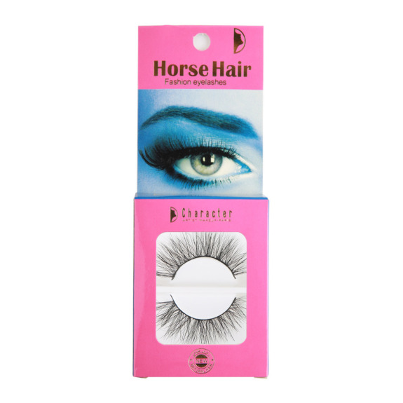 Character Horse Hair Fashion Eyelashes  Black  - HH014