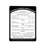 СЪЕМНАЯ Этикетка С Температурой Приготовления RSVP — ПВХ - 1 miniature