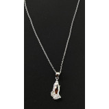 ОЖЕРЕЛЬЕ С Подвеской Из Стерлингового Серебра 925 пробы «Фея молится» - 3 miniature