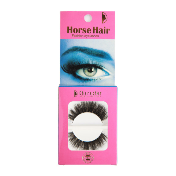 Character Horse Hair Fashion Eyelashes  Black  - HH011