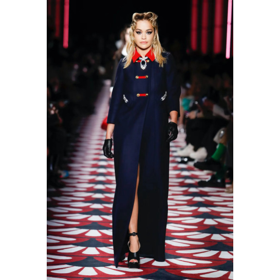 コート MiuMiu | RUNWAY Single-breasted mohair coat Navy Single-breasted Kid Mohair Coat | Miu Miu