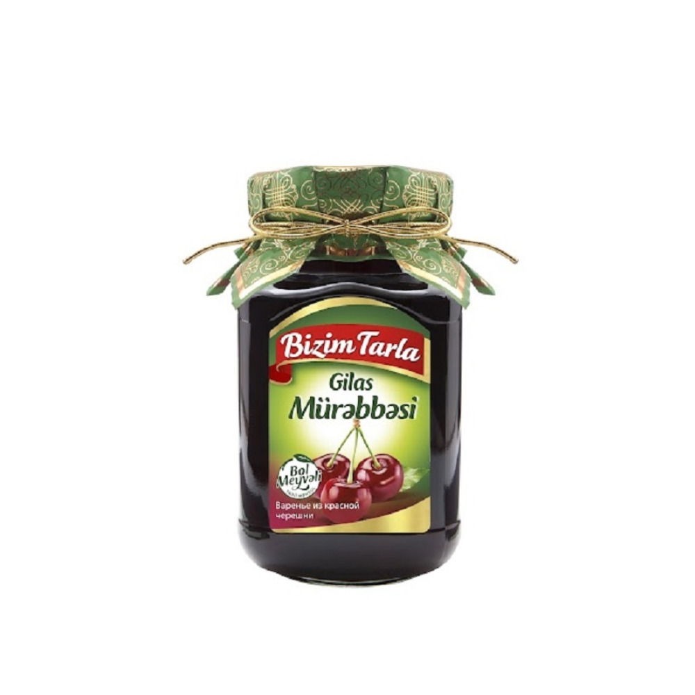 Bizim Tarla Red Cherry Preserve 400g - 1
