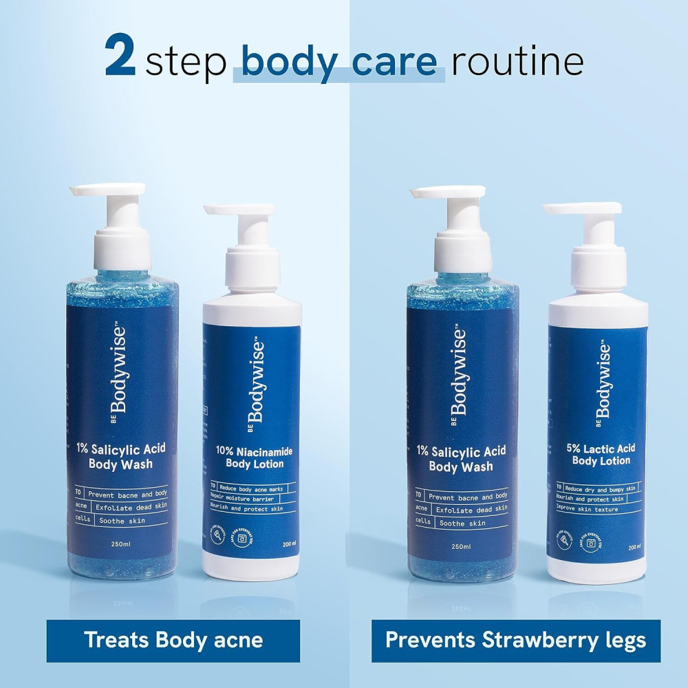 Be Bodywise 1% Salicylic Acid Body Wash Gel 250ml - 6