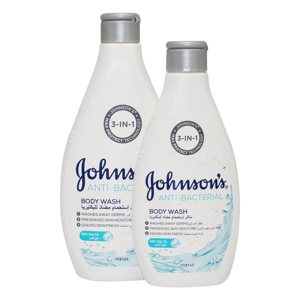 Johnson's / Body wash, Sea salts, 400 ml + 250 ml - 1